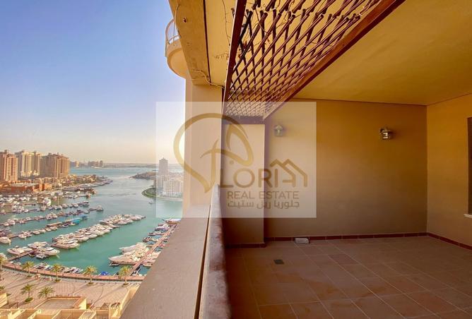 Apartment - 2 Bedrooms - 3 Bathrooms for rent in East Porto Drive - Porto Arabia - The Pearl Island - Doha