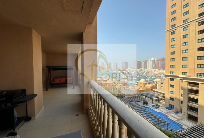 Apartment - 1 Bedroom - 2 Bathrooms for sale in East Porto Drive - Porto Arabia - The Pearl Island - Doha