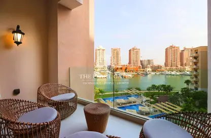 Apartment - 2 Bedrooms - 4 Bathrooms for sale in West Porto Drive - Porto Arabia - The Pearl Island - Doha