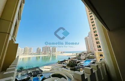 Apartment - 1 Bedroom - 2 Bathrooms for rent in Viva West - Viva Bahriyah - The Pearl Island - Doha