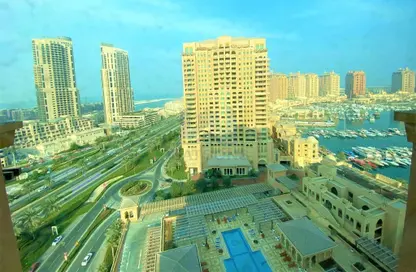 Apartment - 1 Bedroom - 2 Bathrooms for rent in East Porto Drive - Porto Arabia - The Pearl Island - Doha