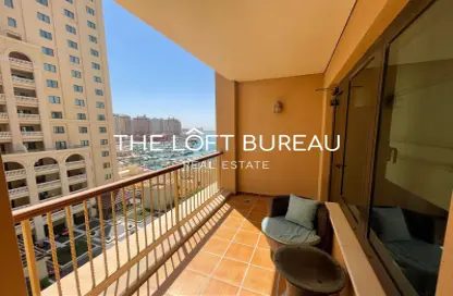 Apartment - 1 Bathroom for rent in East Porto Drive - Porto Arabia - The Pearl Island - Doha