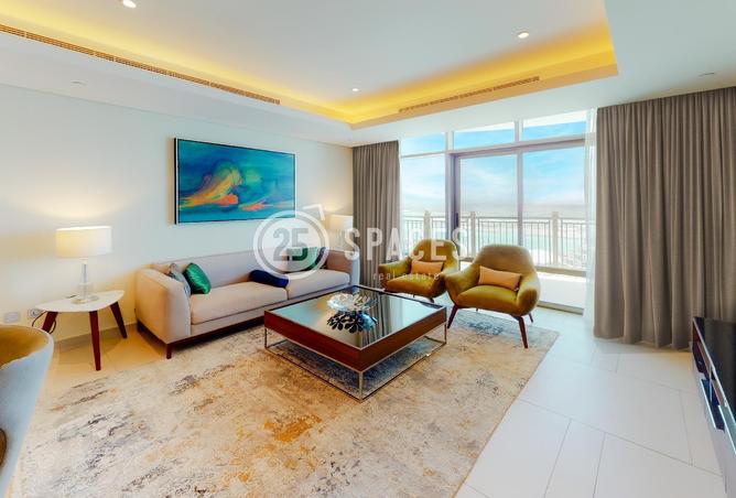 Apartment - 1 Bedroom - 2 Bathrooms for rent in Abraj Bay - Abraj Quartiers - The Pearl Island - Doha