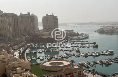 Apartment - 1 Bedroom - 2 Bathrooms for rent in East Porto Drive - Porto Arabia - The Pearl Island - Doha