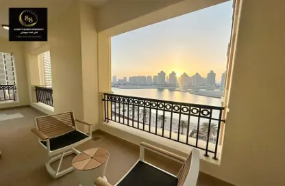 Apartment - 1 Bedroom - 2 Bathrooms for rent in Viva West - Viva Bahriyah - The Pearl Island - Doha