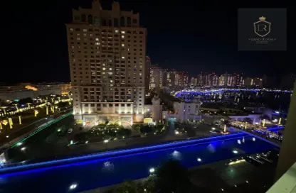 Apartment - 2 Bedrooms - 3 Bathrooms for rent in Tower 10 - Porto Arabia - The Pearl Island - Doha