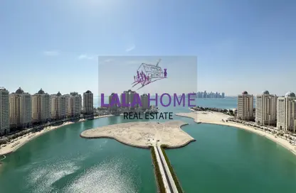 Penthouse - 3 Bedrooms - 4 Bathrooms for rent in Viva West - Viva Bahriyah - The Pearl Island - Doha