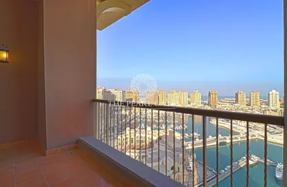 Apartment - 2 Bedrooms - 3 Bathrooms for sale in East Porto Drive - Porto Arabia - The Pearl Island - Doha