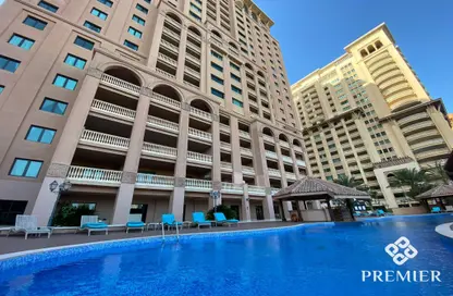 Apartment - 1 Bedroom - 2 Bathrooms for rent in Tower 8 - Porto Arabia - The Pearl Island - Doha