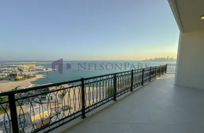 Penthouse - 3 Bedrooms - 5 Bathrooms for rent in Viva East - Viva Bahriyah - The Pearl Island - Doha