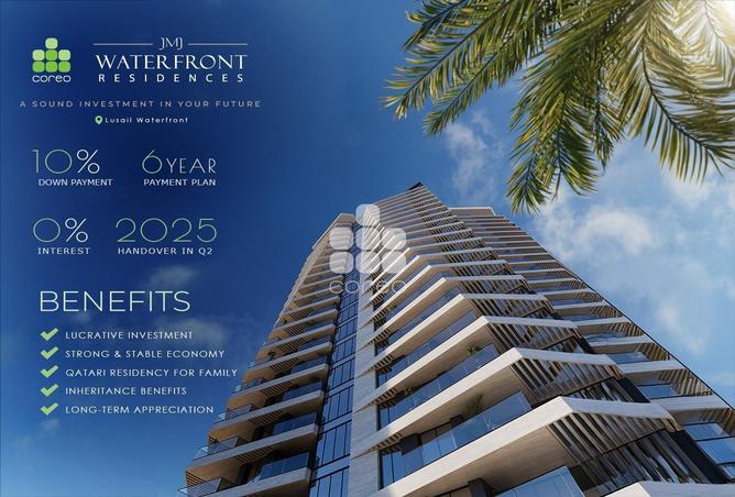 Apartment - 1 Bedroom - 2 Bathrooms for sale in JMJ Waterfront Residences - Waterfront Residential - The Waterfront - Lusail