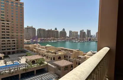 Apartment - 1 Bedroom - 2 Bathrooms for rent in West Porto Drive - Porto Arabia - The Pearl Island - Doha