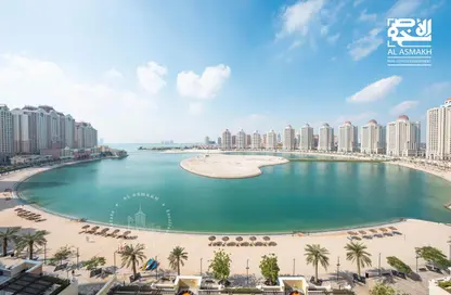 Apartment - 2 Bedrooms - 1 Bathroom for rent in Tower 19 - Viva Bahriyah - The Pearl Island - Doha