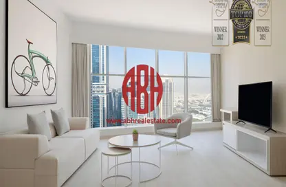 Apartment - 3 Bedrooms - 4 Bathrooms for rent in Al Maha Tower - West Bay - West Bay - Doha