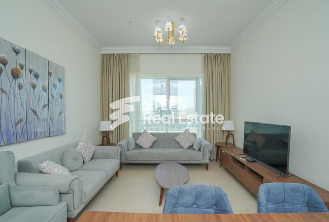 Apartment - 2 Bedrooms - 1 Bathroom for rent in Lusail Residence - Marina District - Lusail