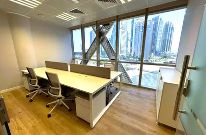 Office Space - Studio - 2 Bathrooms for rent in Tower 4 - The Gate Mall - West Bay - Doha