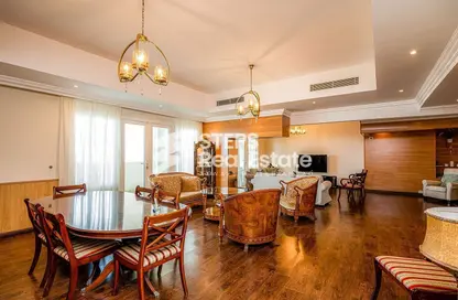 Living / Dining Room image for: Apartment - 3 Bedrooms - 5 Bathrooms for sale in West Porto Drive - Porto Arabia - The Pearl Island - Doha, Image 1