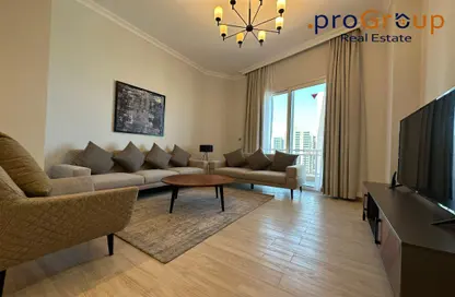 Apartment - 2 Bedrooms - 3 Bathrooms for rent in Marina Tower 02 - Marina District - Lusail