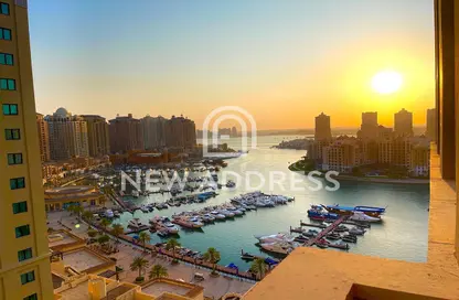 Apartment - 1 Bedroom - 2 Bathrooms for rent in Burj Eleganté - Porto Arabia - The Pearl Island - Doha