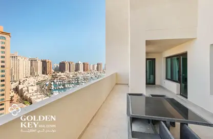 Apartment - 2 Bedrooms - 3 Bathrooms for rent in West Porto Drive - Porto Arabia - The Pearl Island - Doha