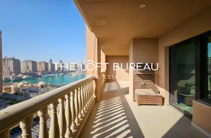 Apartment - 1 Bedroom - 2 Bathrooms for rent in East Porto Drive - Porto Arabia - The Pearl Island - Doha