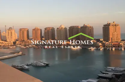 Apartment - 1 Bedroom - 2 Bathrooms for sale in Tower 5 - Porto Arabia - The Pearl Island - Doha