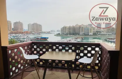 Townhouse - 1 Bedroom - 1 Bathroom for rent in East Porto Drive - Porto Arabia - The Pearl Island - Doha