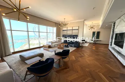 Penthouse - 4 Bedrooms - 6 Bathrooms for rent in Lusail Residence - Marina District - Lusail