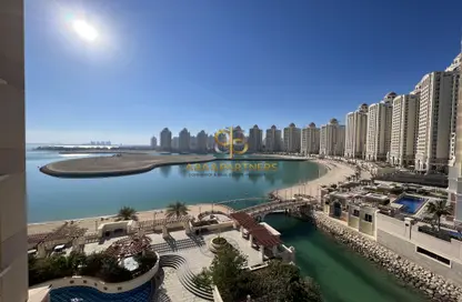 Apartment - 2 Bedrooms - 2 Bathrooms for rent in Viva West - Viva Bahriyah - The Pearl Island - Doha