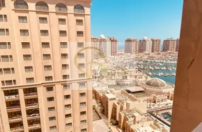 Apartment - 1 Bedroom - 2 Bathrooms for rent in East Porto Drive - Porto Arabia - The Pearl Island - Doha