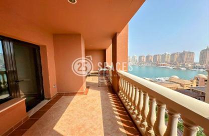 Apartment - 1 Bedroom - 2 Bathrooms for rent in West Porto Drive - Porto Arabia - The Pearl Island - Doha