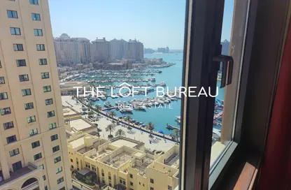 Apartment - 1 Bedroom - 2 Bathrooms for rent in Tower 19 - Porto Arabia - The Pearl Island - Doha