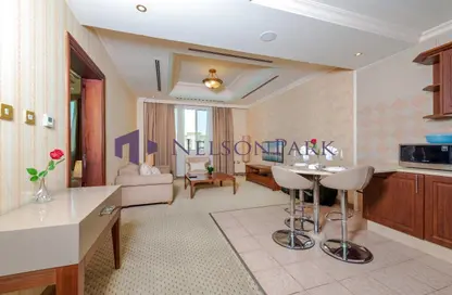 Apartment - 1 Bedroom - 2 Bathrooms for rent in Al Sadd Tourist Apartments - Al Sadd - Doha