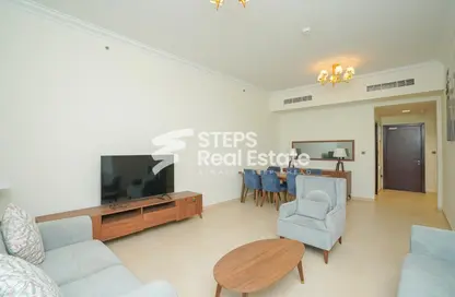 Apartment - 2 Bedrooms - 2 Bathrooms for rent in Lusail Residence - Marina District - Lusail