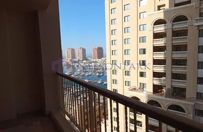 Apartment - 1 Bedroom - 2 Bathrooms for rent in Tower 28 - Porto Arabia - The Pearl Island - Doha