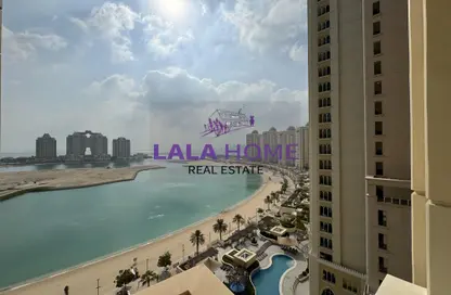 Apartment - 2 Bedrooms - 3 Bathrooms for rent in Viva Central - Viva Bahriyah - The Pearl Island - Doha