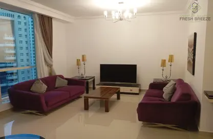 Apartment - 2 Bedrooms - 3 Bathrooms for rent in Beverly Hills Tower - West Bay - West Bay - Doha