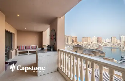 Apartment - 2 Bedrooms - 2 Bathrooms for rent in East Porto Drive - Porto Arabia - The Pearl Island - Doha