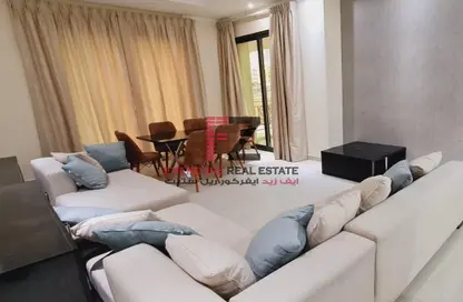 Living / Dining Room image for: Apartment - 1 Bedroom - 2 Bathrooms for rent in Fox Hills South - Fox Hills - Lusail, Image 1