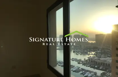 Apartment - 1 Bedroom - 2 Bathrooms for sale in Tower 14 - Porto Arabia - The Pearl Island - Doha