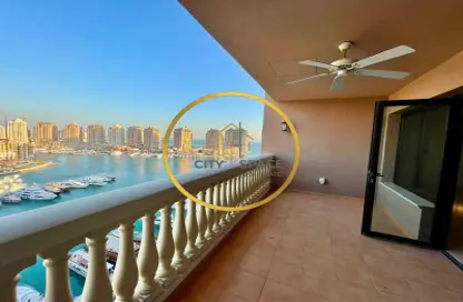 Apartment - 3 Bedrooms - 4 Bathrooms for rent in East Porto Drive - Porto Arabia - The Pearl Island - Doha