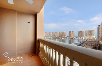 Apartment - 1 Bedroom - 2 Bathrooms for rent in West Porto Drive - Porto Arabia - The Pearl Island - Doha