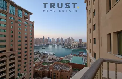 Apartment - 1 Bedroom - 2 Bathrooms for rent in East Porto Drive - Porto Arabia - The Pearl Island - Doha