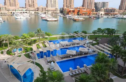 Apartment - 2 Bedrooms - 4 Bathrooms for rent in West Porto Drive - Porto Arabia - The Pearl Island - Doha