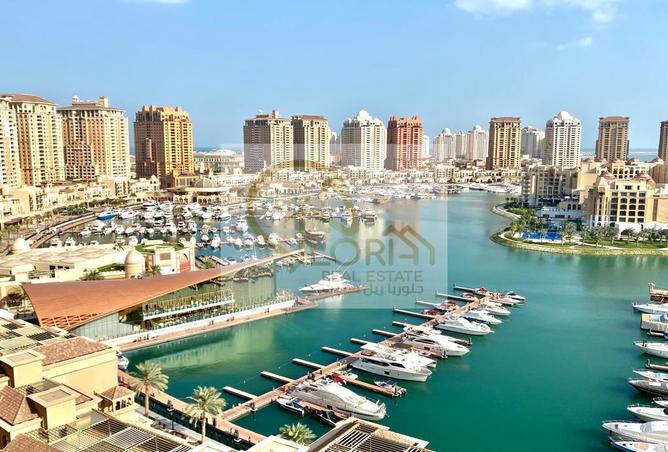 Apartment - 2 Bedrooms - 3 Bathrooms for sale in East Porto Drive - Porto Arabia - The Pearl Island - Doha