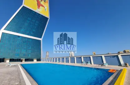 Pool image for: Apartment - 2 Bedrooms - 4 Bathrooms for rent in Zig Zag Tower A - Zig Zag Towers - West Bay - Doha, Image 1