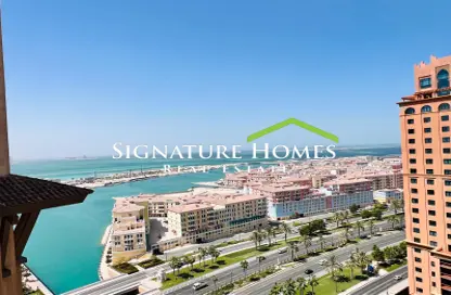 Apartment - 2 Bedrooms - 3 Bathrooms for rent in East Porto Drive - Porto Arabia - The Pearl Island - Doha