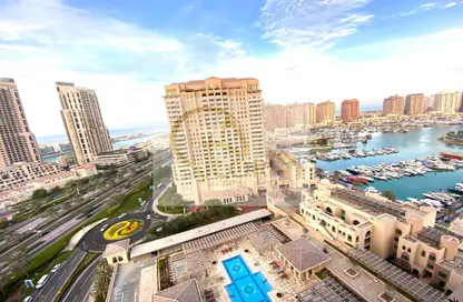 Apartment - 1 Bedroom - 2 Bathrooms for rent in West Porto Drive - Porto Arabia - The Pearl Island - Doha