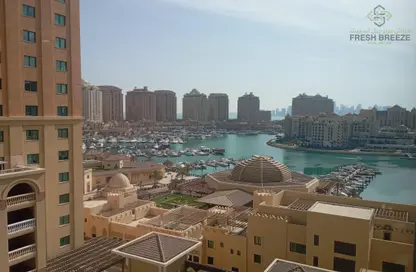 Apartment - 1 Bedroom - 2 Bathrooms for rent in West Porto Drive - Porto Arabia - The Pearl Island - Doha