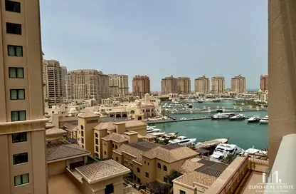 Apartment - 1 Bedroom - 2 Bathrooms for rent in East Porto Drive - Porto Arabia - The Pearl Island - Doha